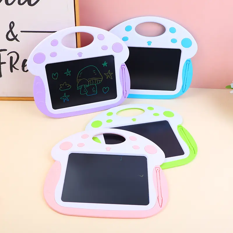 Small mushroom LCD writing tablet-colore