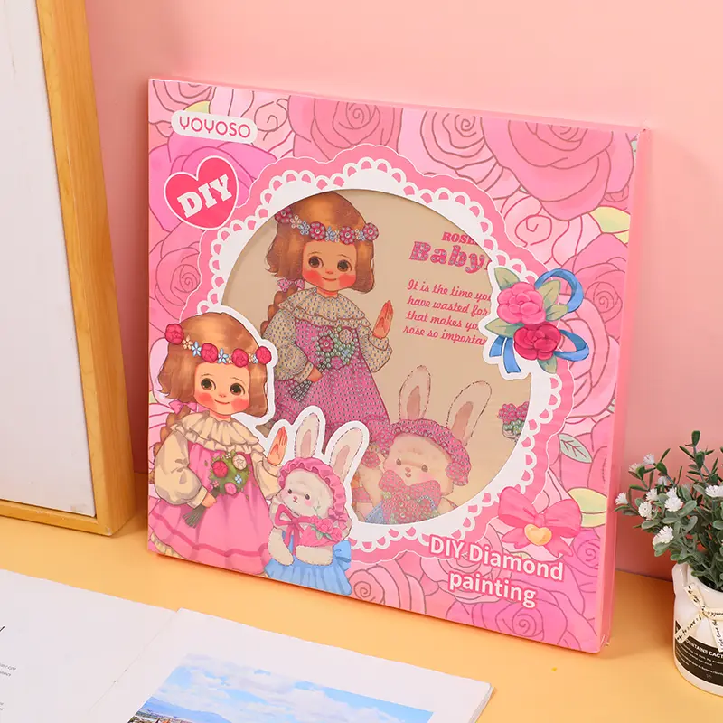 Egg roll sister rose manor diamond paint