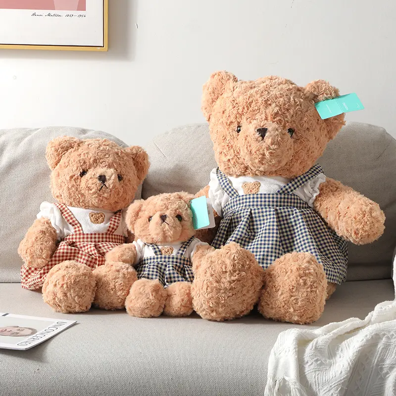 Caddy couple bear with 3# skirt plush do