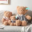 Caddy couple bear with 3# skirt plush do