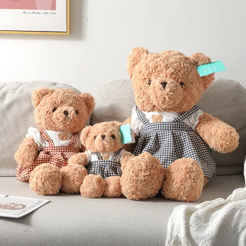 Caddy couple bear with 4# skirt plush do