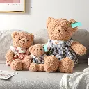 Caddy couple bear with 4# skirt plush do