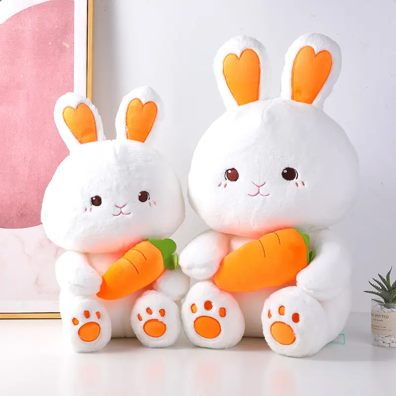 Carrot rabbit plush doll 50cm