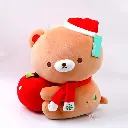 Christmas series apple & bear plush doll