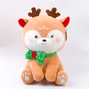 Christmas series bowknot sitting deer pl