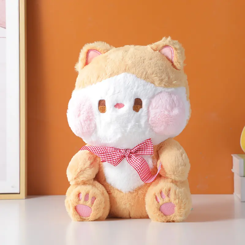 Cute cheek cat  brown doll-30cm
