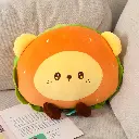 Cute pet throw pillow-brown