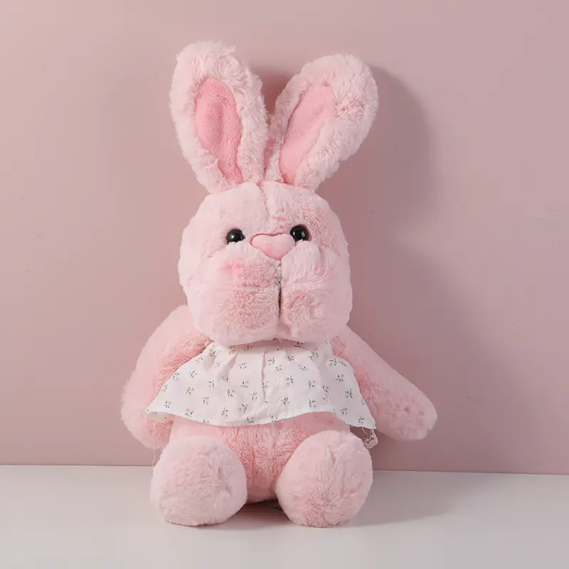 Ellie rabbit pink doll-30cm（plastic eyes