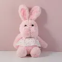 Ellie rabbit pink doll-30cm（plastic eyes