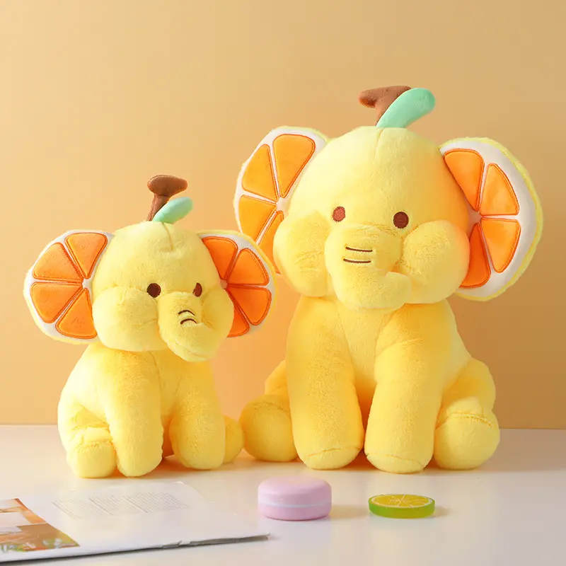 Fruit elephant yellow plush doll-30cm
