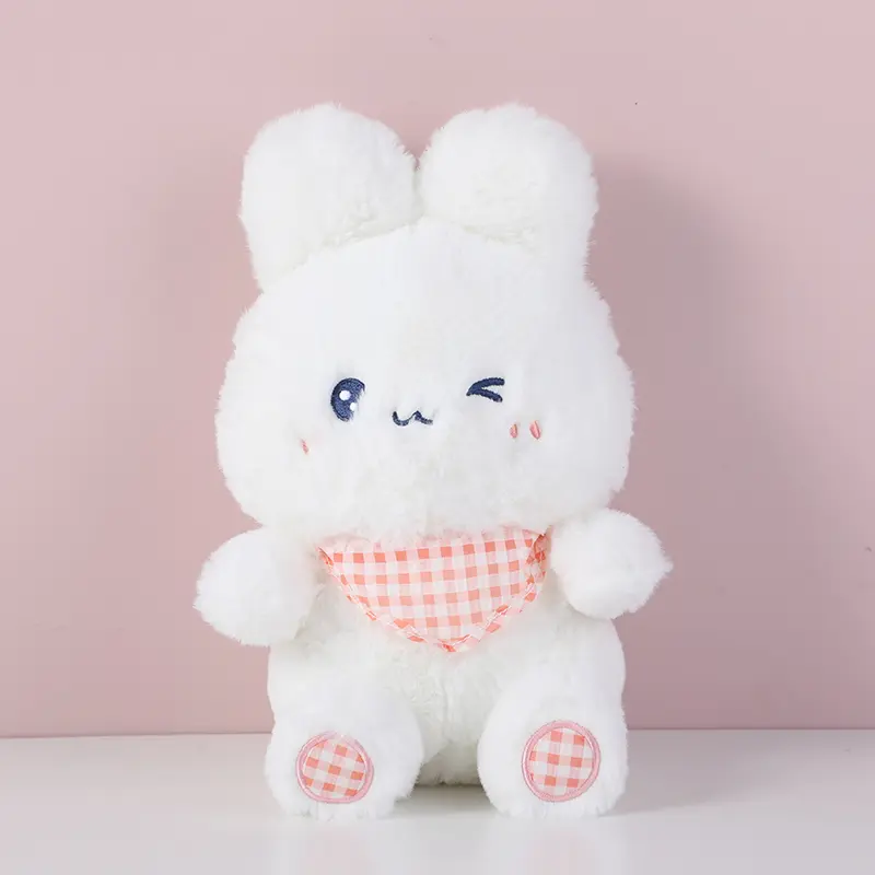 Orange scarf rabbit doll-20cm