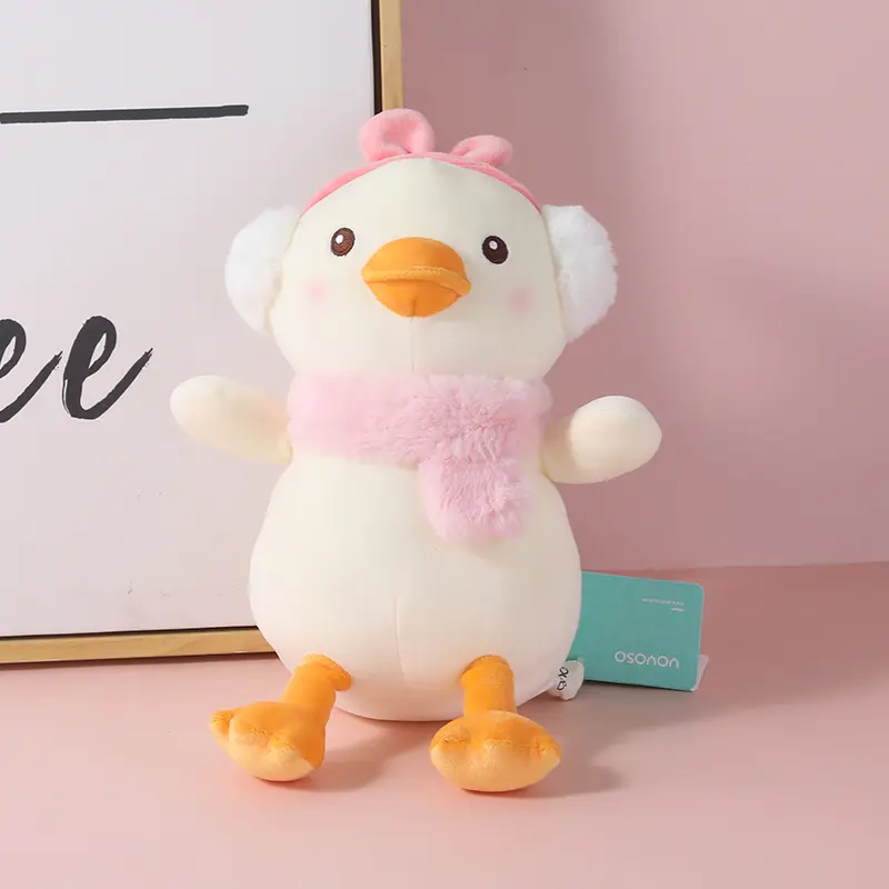 Scarf warm winter duckling plush doll-20