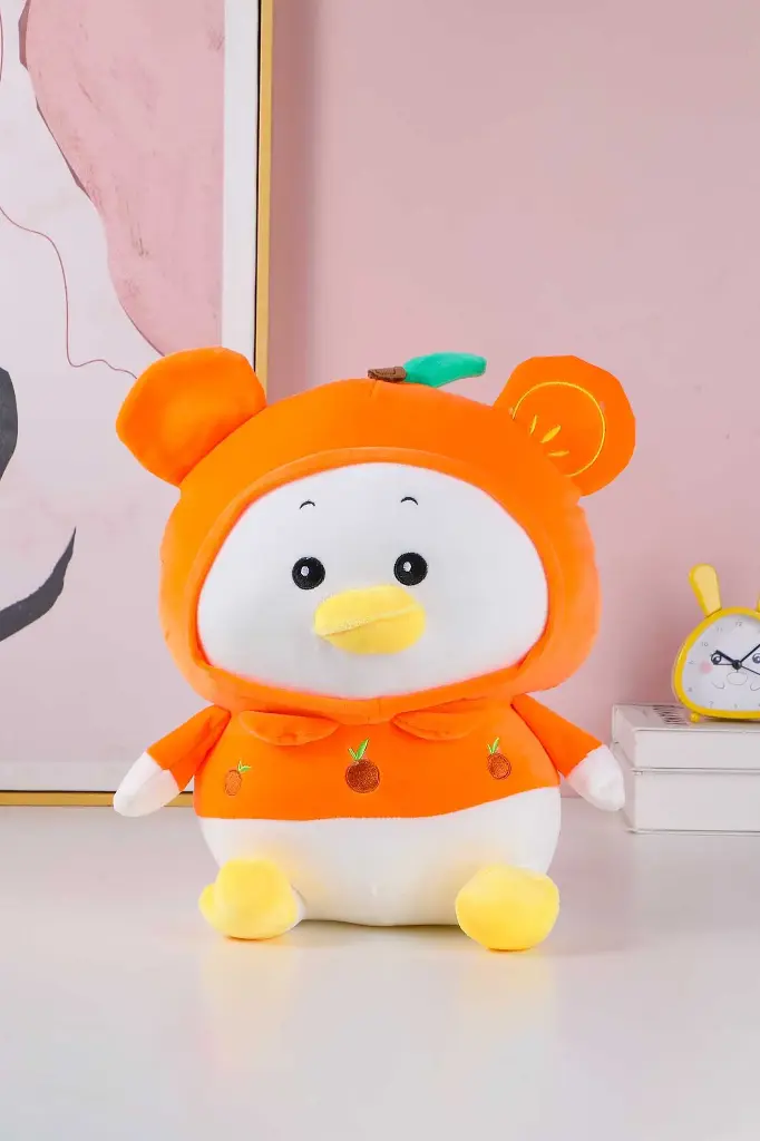 Sitting cartoon orange fruit pullover du