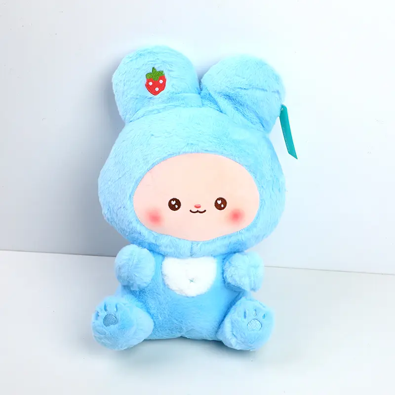 Sitting fruit series blue doll 32cm