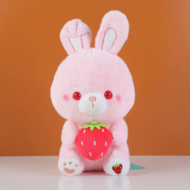 Sitting strawberry pink bear doll-30cm (