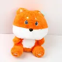 Sitting yellow fox doll -20cm