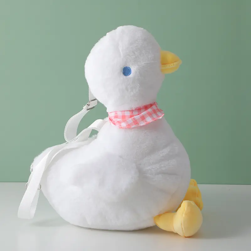 Soft cute duck white plush doll-35cm