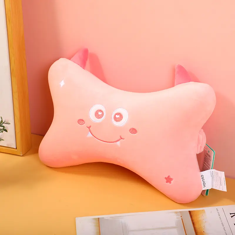 Strange animal family series bone pillow-pink