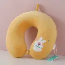 Sweet rabbit series U-shaped pillow-brown