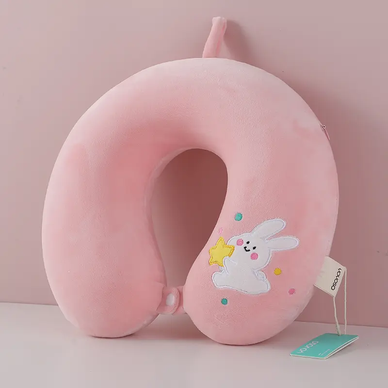 Sweet rabbit series U-shaped pillow-pink