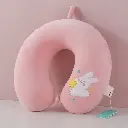 Sweet rabbit series U-shaped pillow-pink