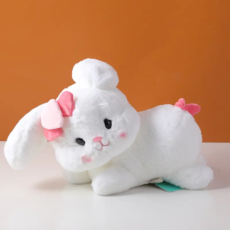 Tilted head sweet girl rabbit doll-30cm 