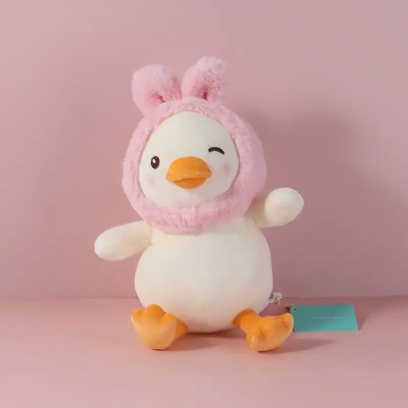 Hat warm winter duckling plush doll-20cm