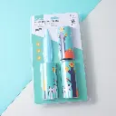 Simple flower straight handle lint roller x3 rolls