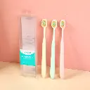 Soft toothbrush with wide thin  brush head (3pcs set)