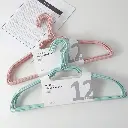 15 Inch shoulder protector plastic coated hanger 12pcs