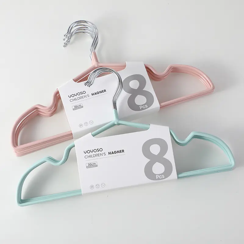 12 Inch shoulder protector dipping plastic hanger for children 8pcs