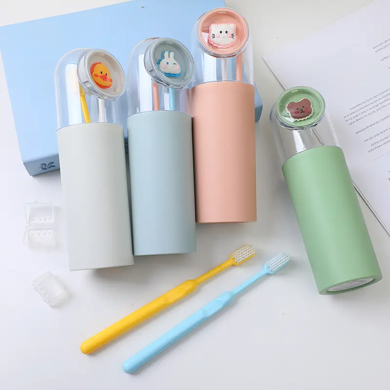 CuteBiscuit animal series toothbrush storage box (including toothbrush)