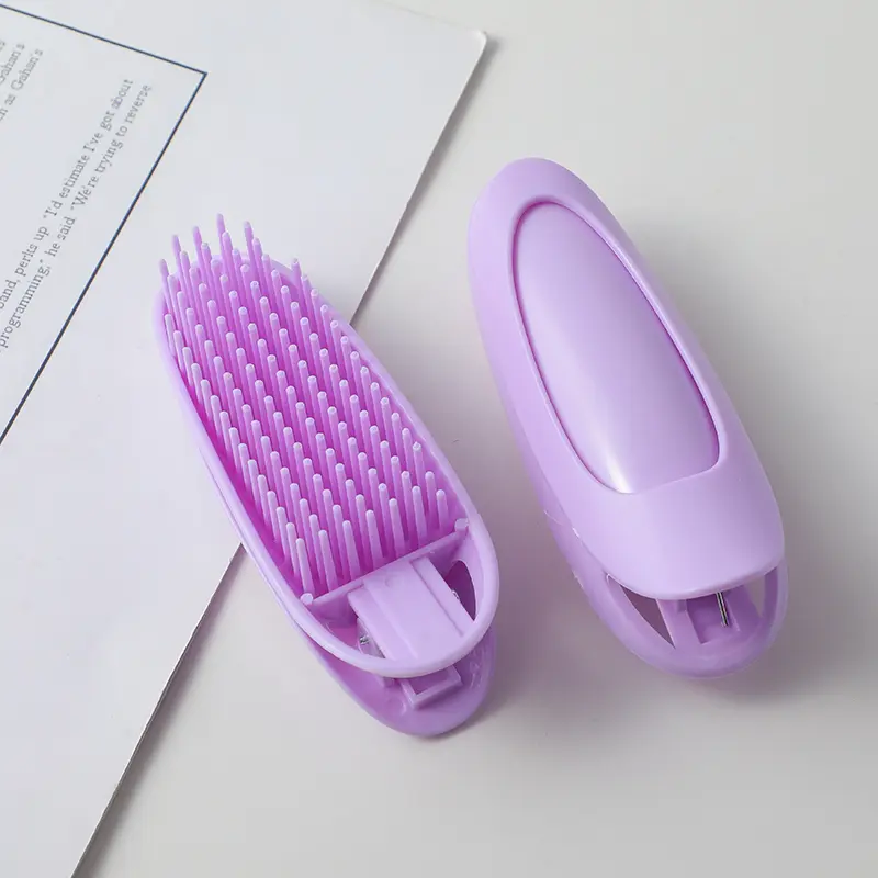 Dual purpose hair curler with comb 2pcs