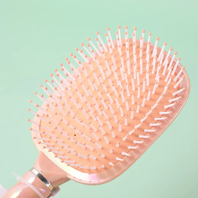One-horned series colorful round comb-pink