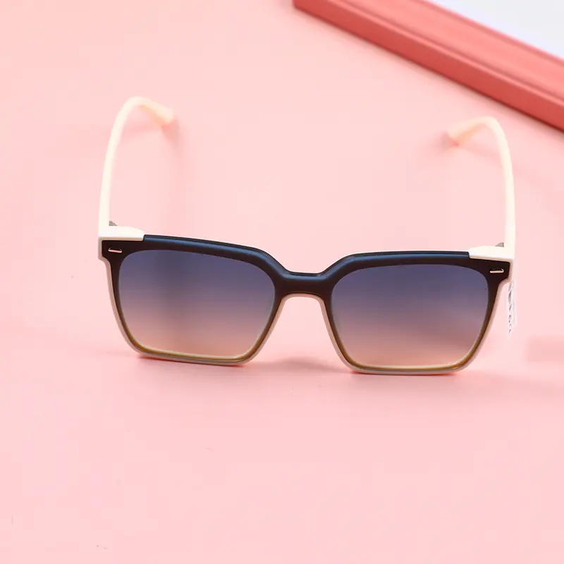 Trendy brand multilateral all-matching sunglasses-off-white