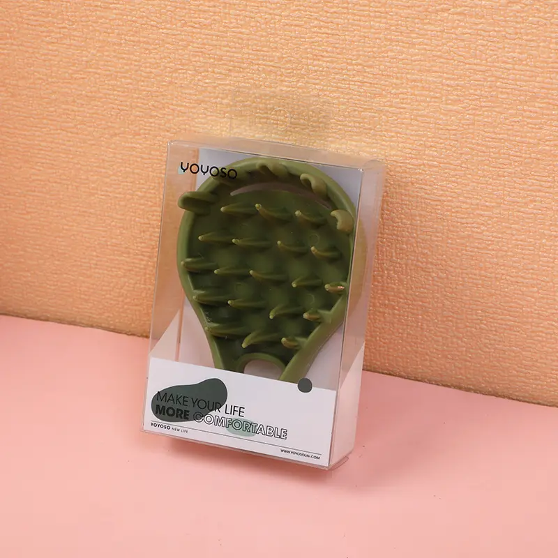 Massage shampoo comb-green