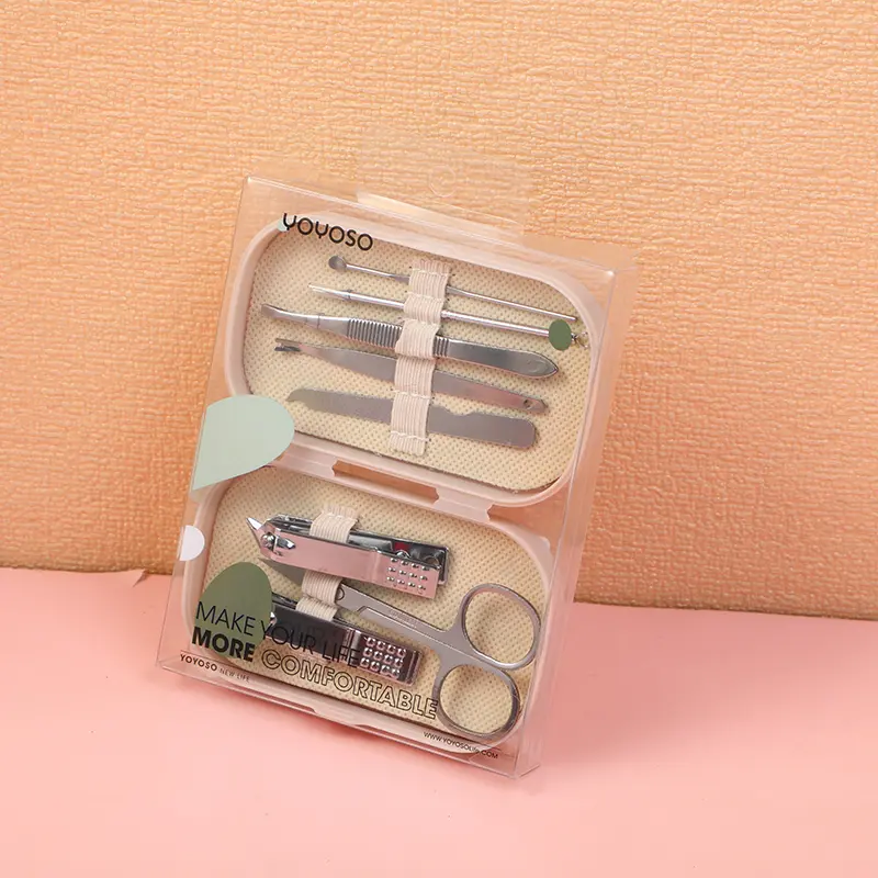 Boxed nail clippers 8-piece set-grey