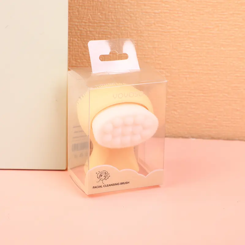 Slim waist facial cleansing brush-yellow