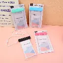 Triple foldable flip type transparent waterproof phone bag