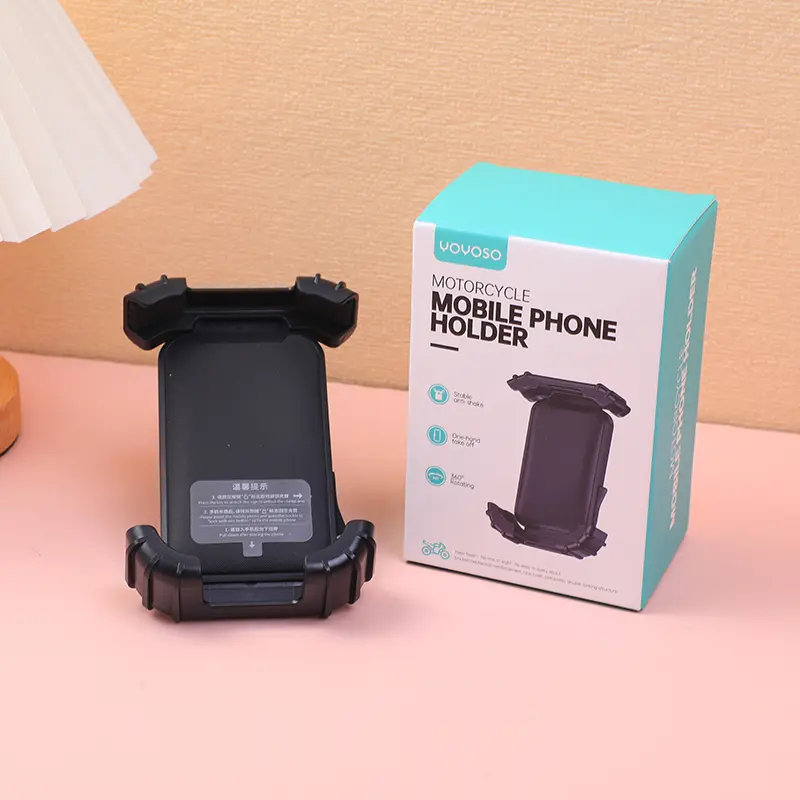 Stylish and simple motorcycle mobile phone holder-black