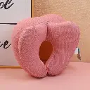 Multifunctional U-shaped nap pillow - pink