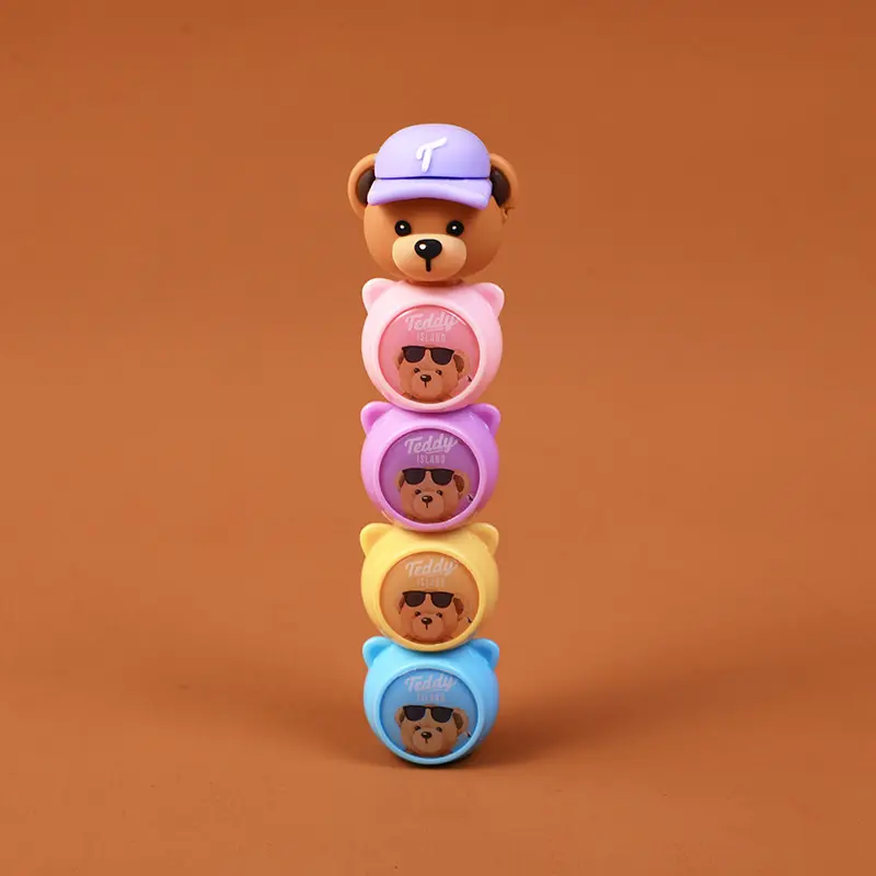 TEDDY ISLAND series highlighter with 4 balls