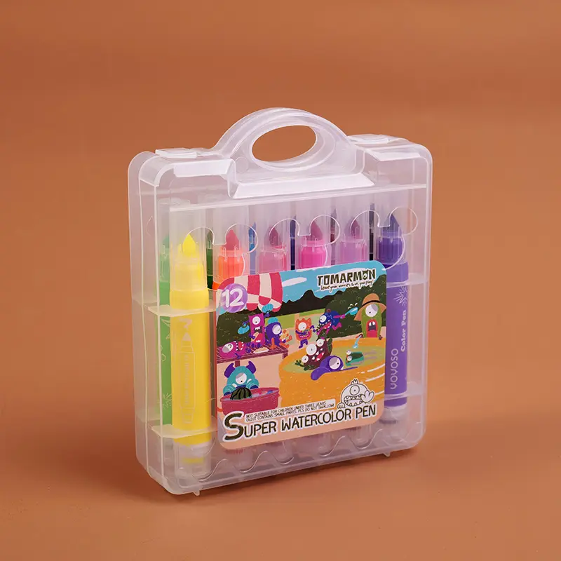 12 colors TOMARMON Series 209 Bold Rod Large Capacity Watercolor Pencils with St