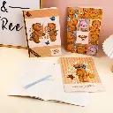 TEDDY ISLAND series suture notebook B5-horizontal line pages 30 sheets