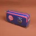 TOMARMON series pencil case with double zipper-blue