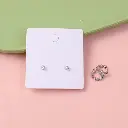 Minimalism hoop stud earrings