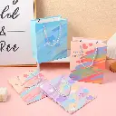 Colorful stars vertical gift bag-large