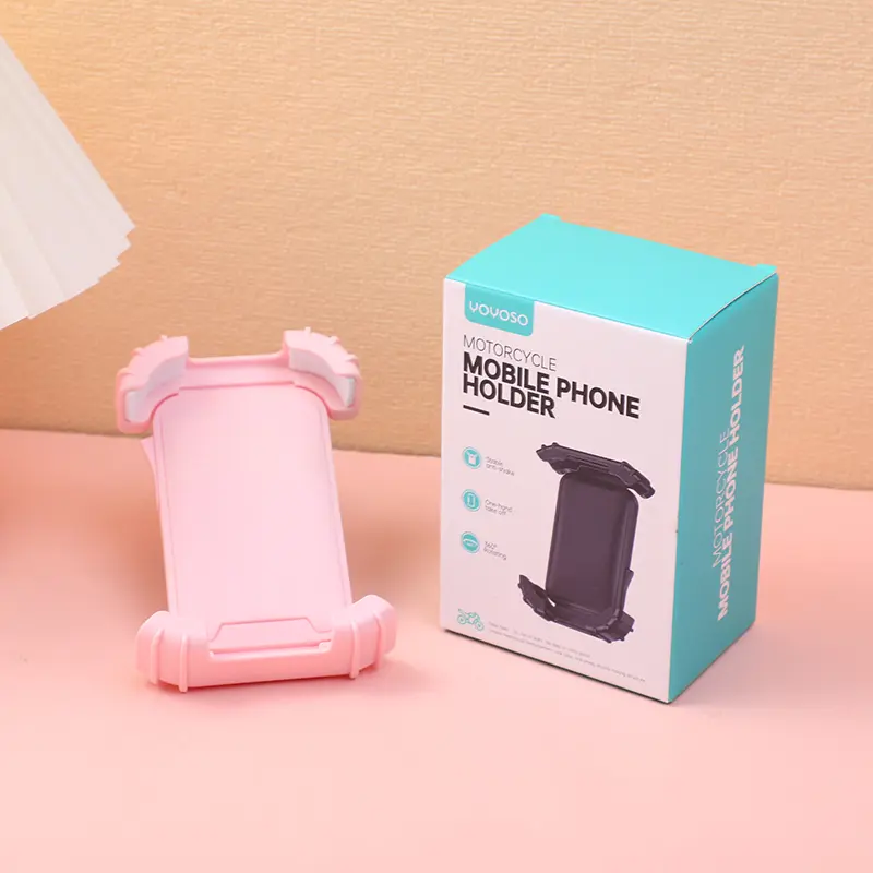 Stylish and simple motorcycle mobile phone holder-pink