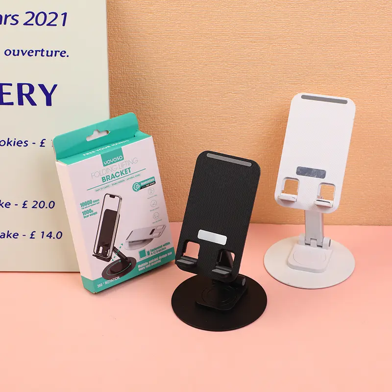 All-in-one foldable 360 degree rotating desktop phone holder？