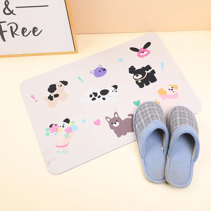 Candy Cartoon Diatomite Mat
